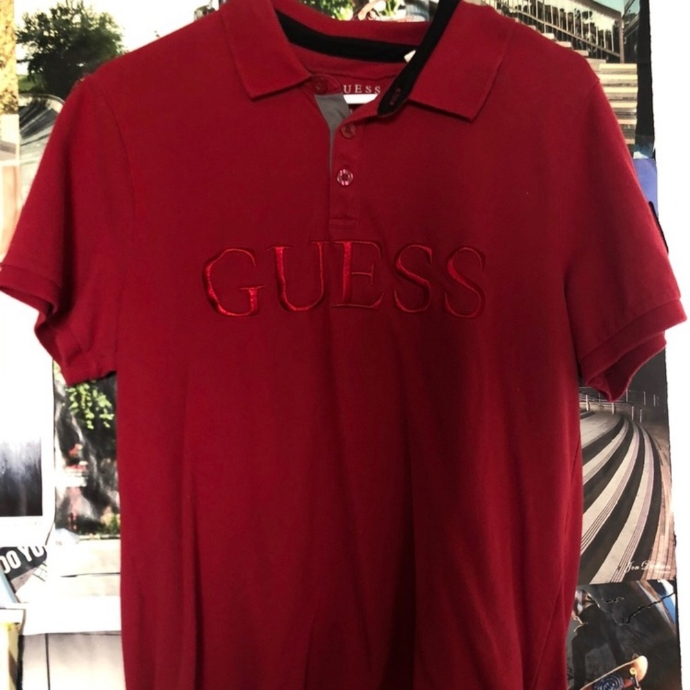 VINTAGE guess embroidered polo